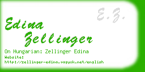 edina zellinger business card
